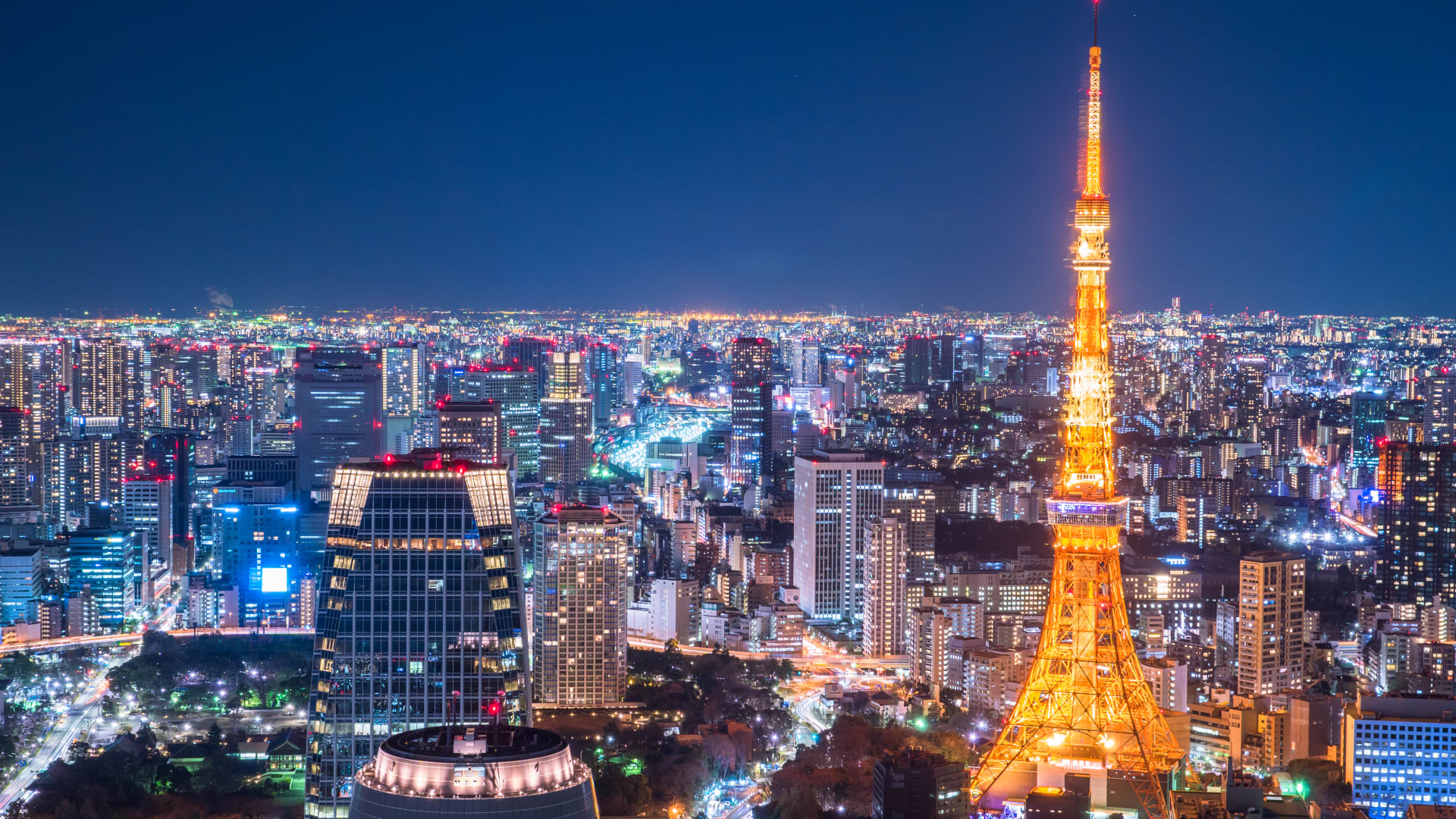 Токийская башня и окрестности