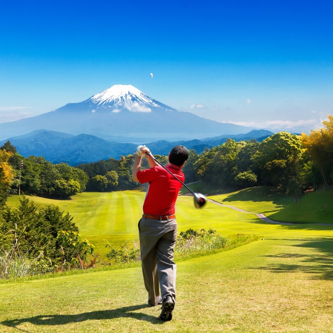 Golfing in Japan