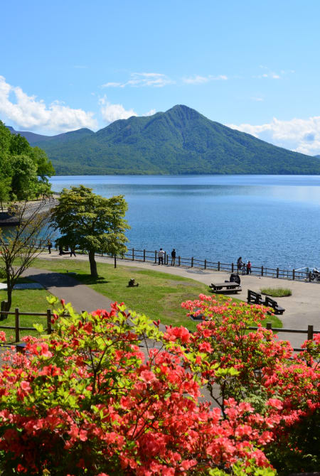 lake shikotsu area
