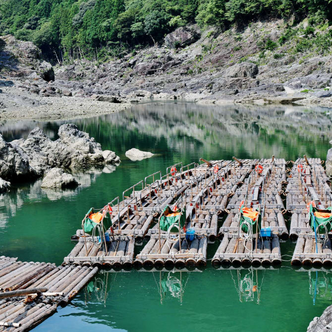 Kitayama River Log Rafting